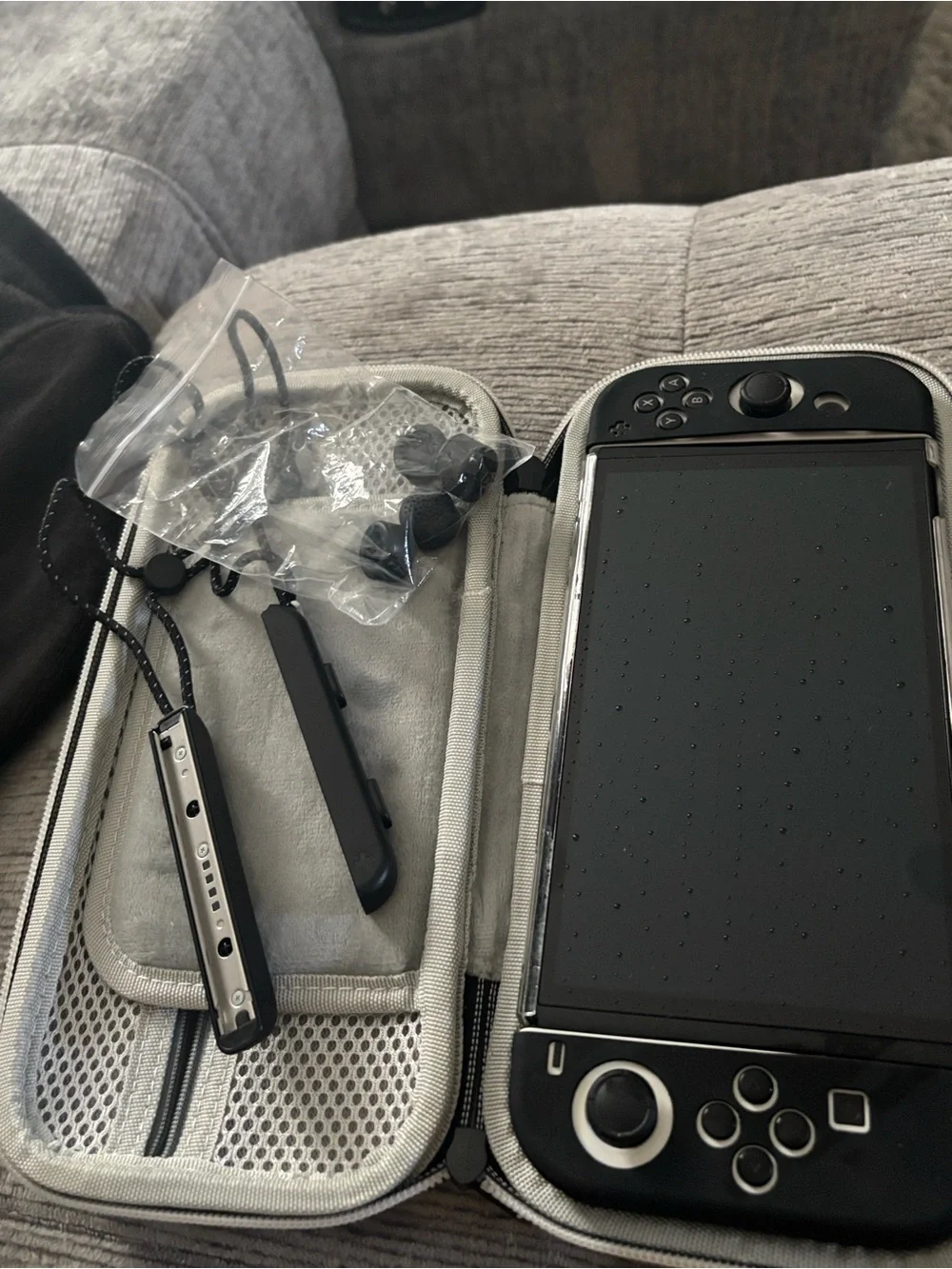 Nintendo Switch with White Joy‑Con Controllers